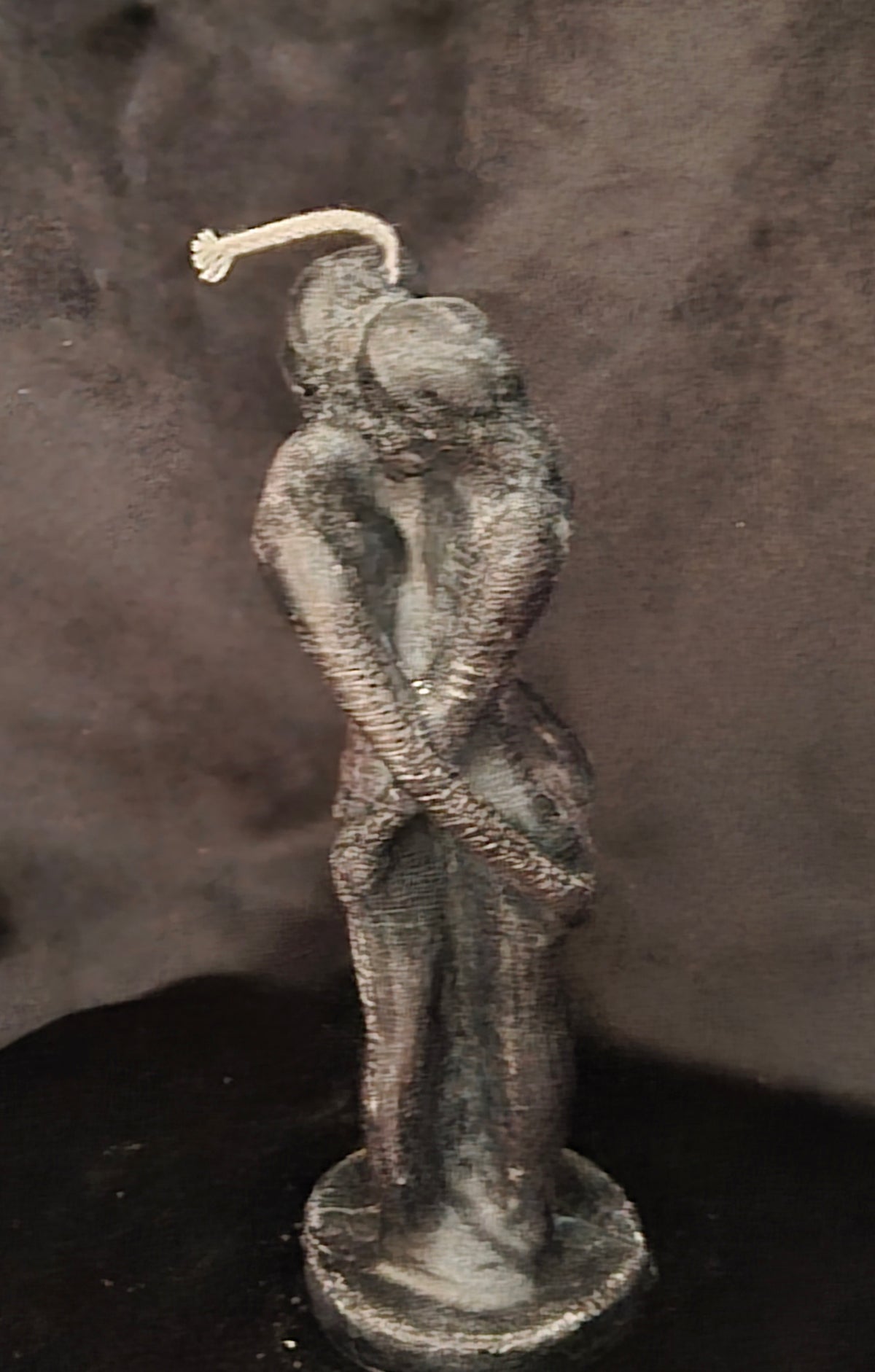 Bougie couple enlacé