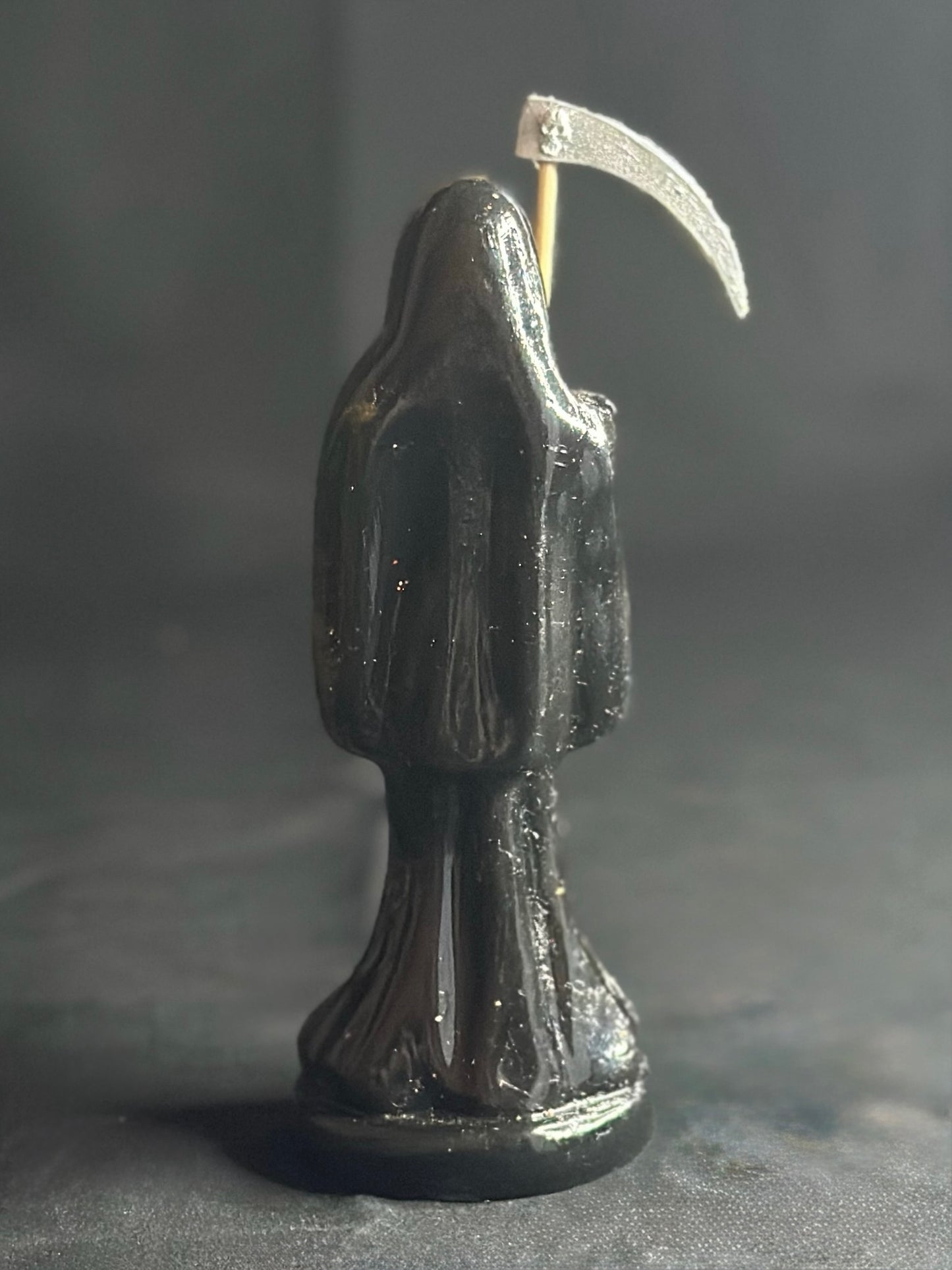 Santa muerte Negra semilla transparente