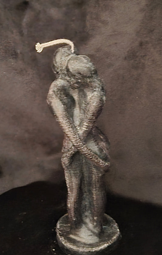 Bougie couple enlacé